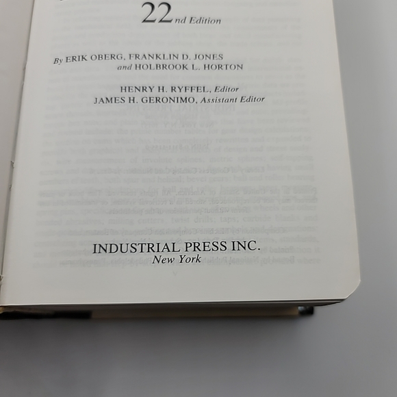 Machinery's Hand-Book 22nd Revised Edition 1985 Third Printing by Oberg - Picture 5 of 7